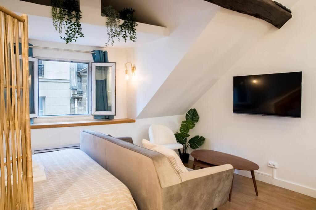 Spacious Studio In Paris Hyper Center - Smart Tv & Wifi - 4P Zewnętrze zdjęcie