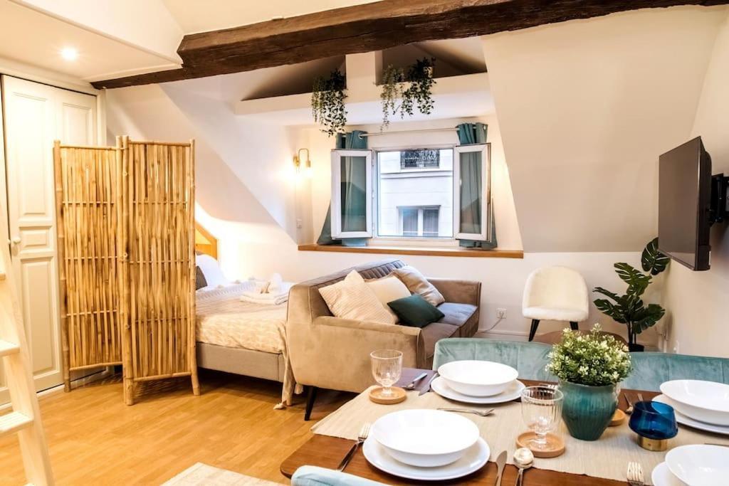 Spacious Studio In Paris Hyper Center - Smart Tv & Wifi - 4P Zewnętrze zdjęcie